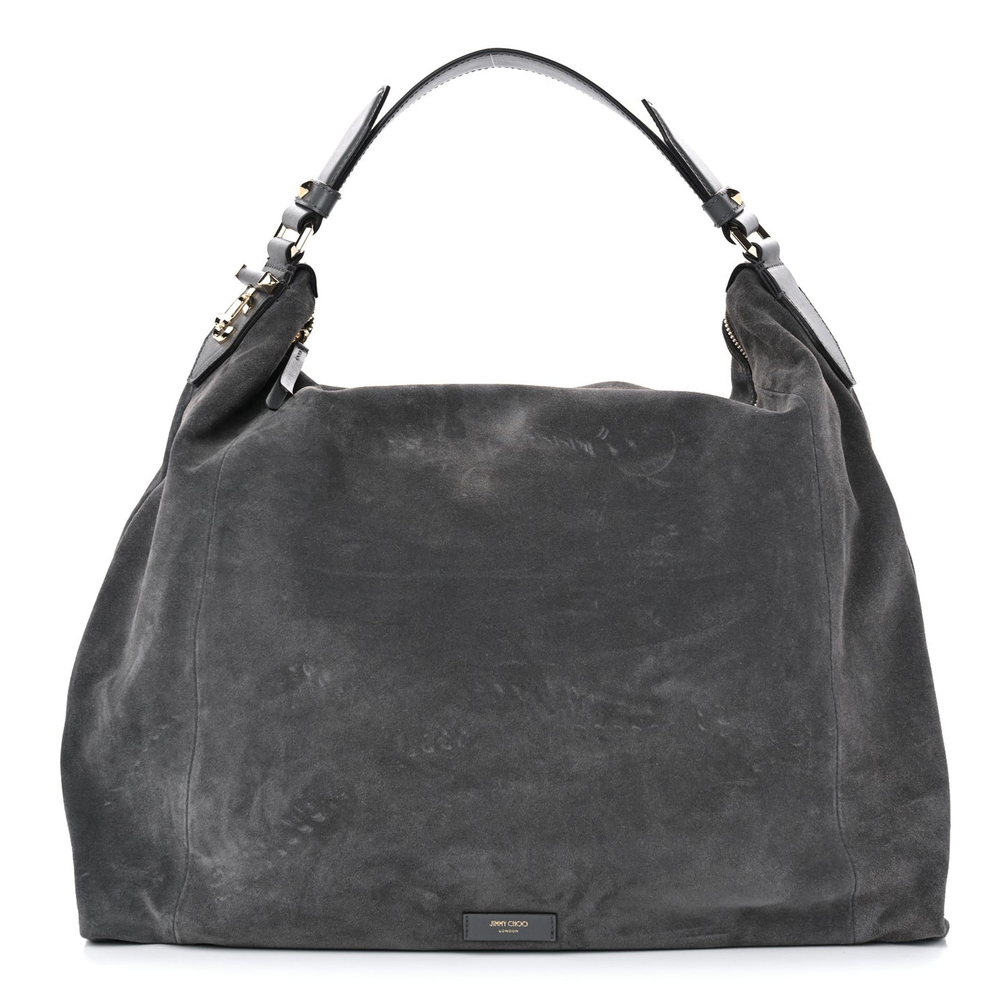 Calfskin Ana Hobo Shopping Tote Storm