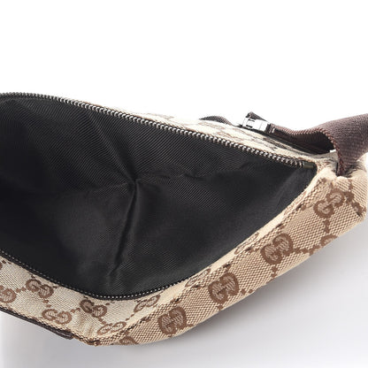 Gucci GG Monogram Double Pocket Belt Bag Dark Brown 6 of 11