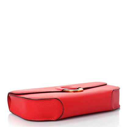 Hermes Epsom Cherche Midi Clutch Rouge Tomate 4 of 9