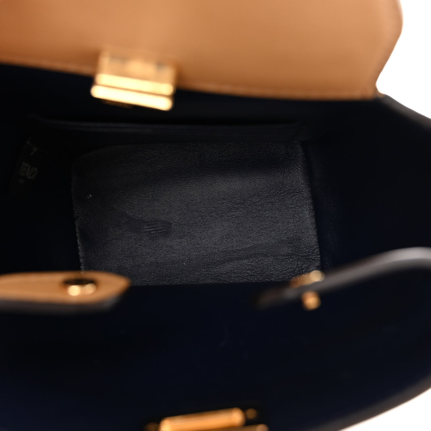 Fendi Vitello Grace Matte Mini Guitar Bag Miele Scuro 5 of 11