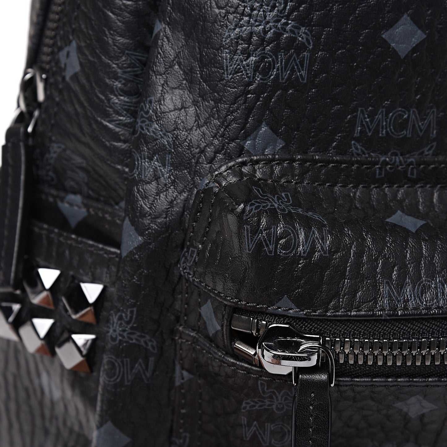 Visetos Small Side Stud Stark Backpack Black