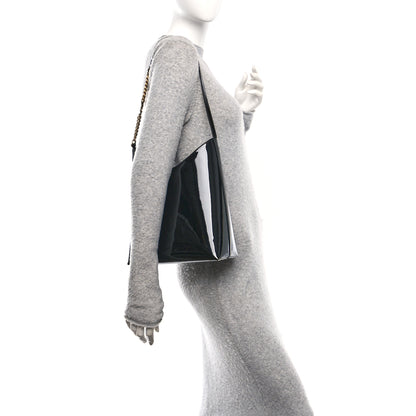 Saint Laurent Patent Calfskin Rendez-Vous Hobo Black 3 of 10