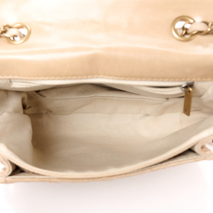 Chanel Glazed Calfskin Quilted Medium Bubble CC Flap Beige 5 of 11