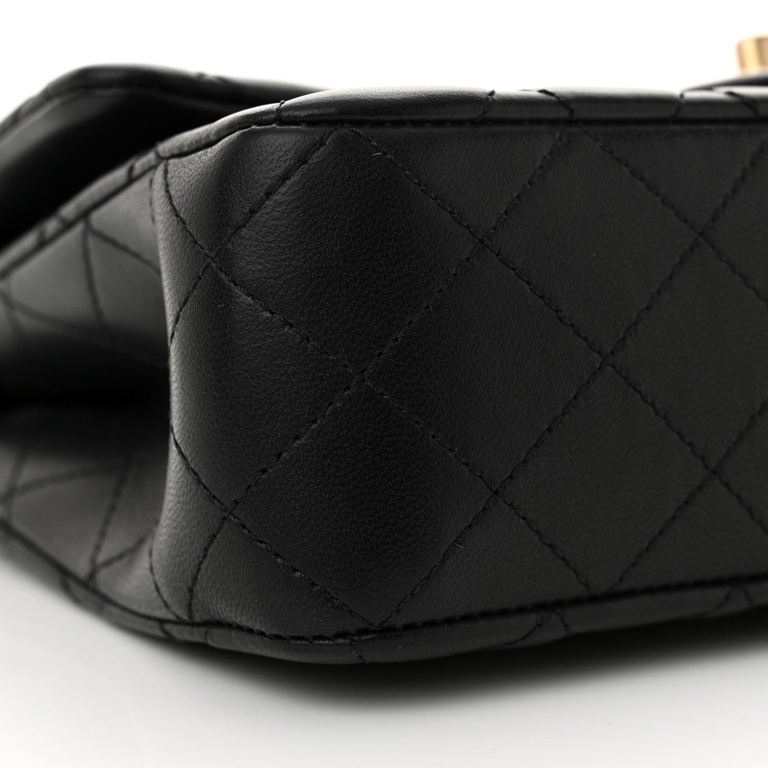 Chanel Lambskin Quilted Small Sweet Camellia Flap Black 9 of 12