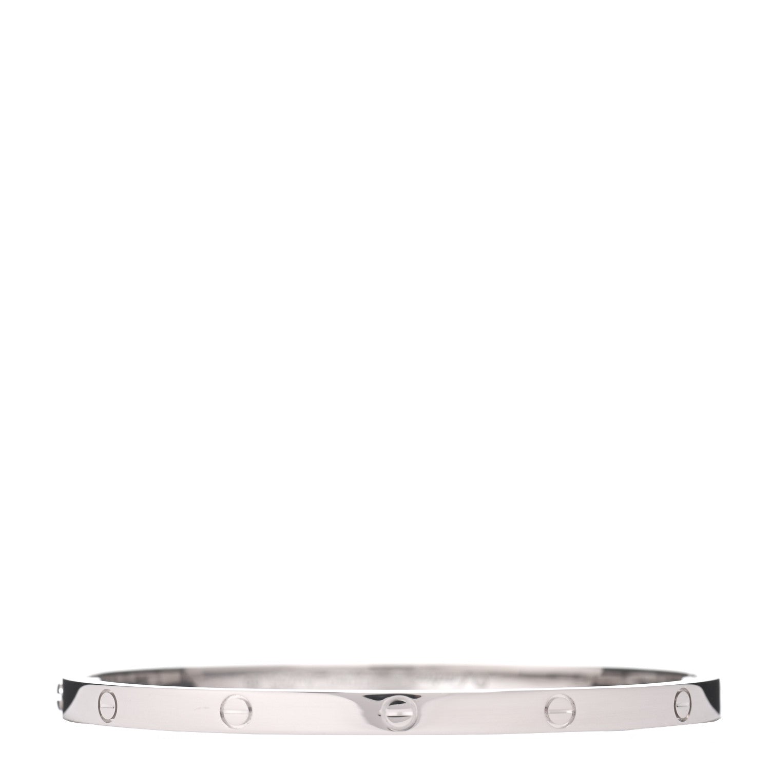 Cartier 18K White Gold Small LOVE Bracelet 16 2 of 4