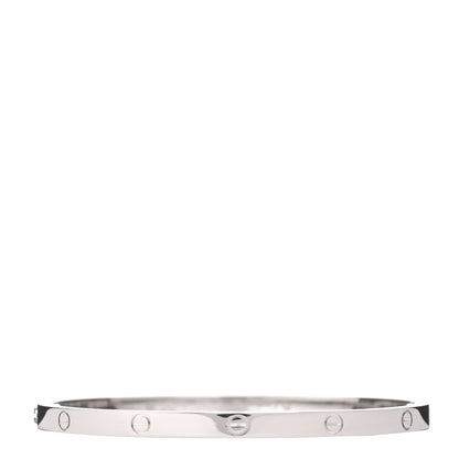 Cartier 18K White Gold Small LOVE Bracelet 16 2 of 4