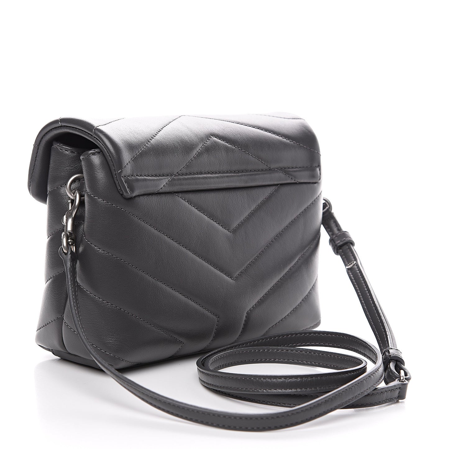 Calfskin Y Quilted Monogram Toy Loulou Crossbody Bag Storm