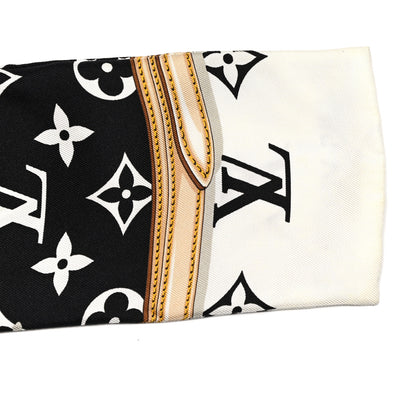 Louis Vuitton Silk Monogram Confidential Bandeau Black 3 of 3