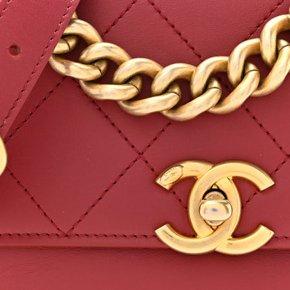 Chanel Calfskin Stitched Flap Red 8 of 10