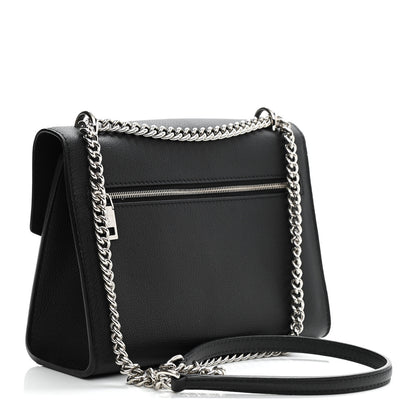 Louis Vuitton Soft Calfskin Mylockme Chain Bag BB Black 3 of 11