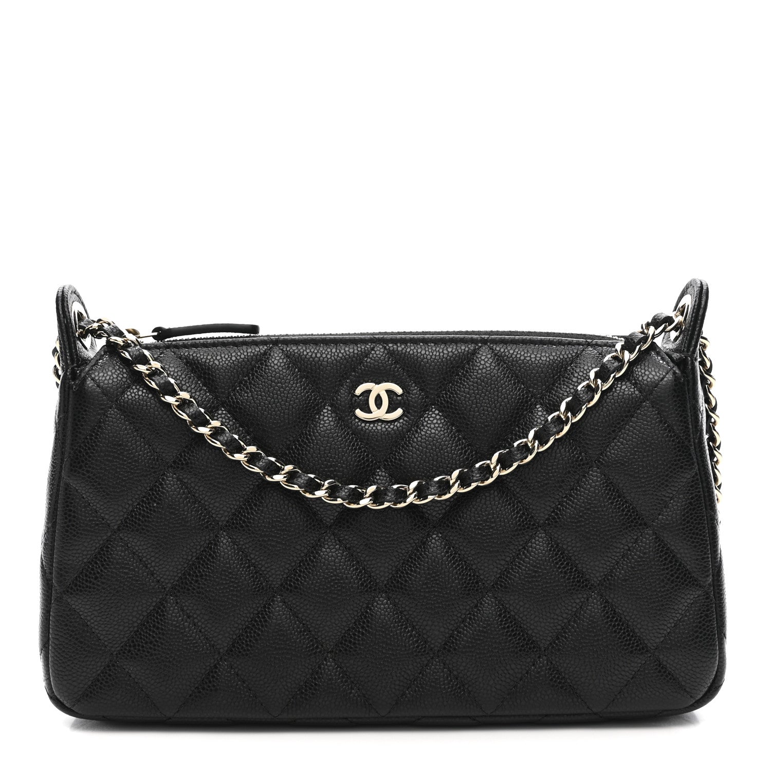 Chanel Caviar Quilted Purse With Chain Black 1 of 10