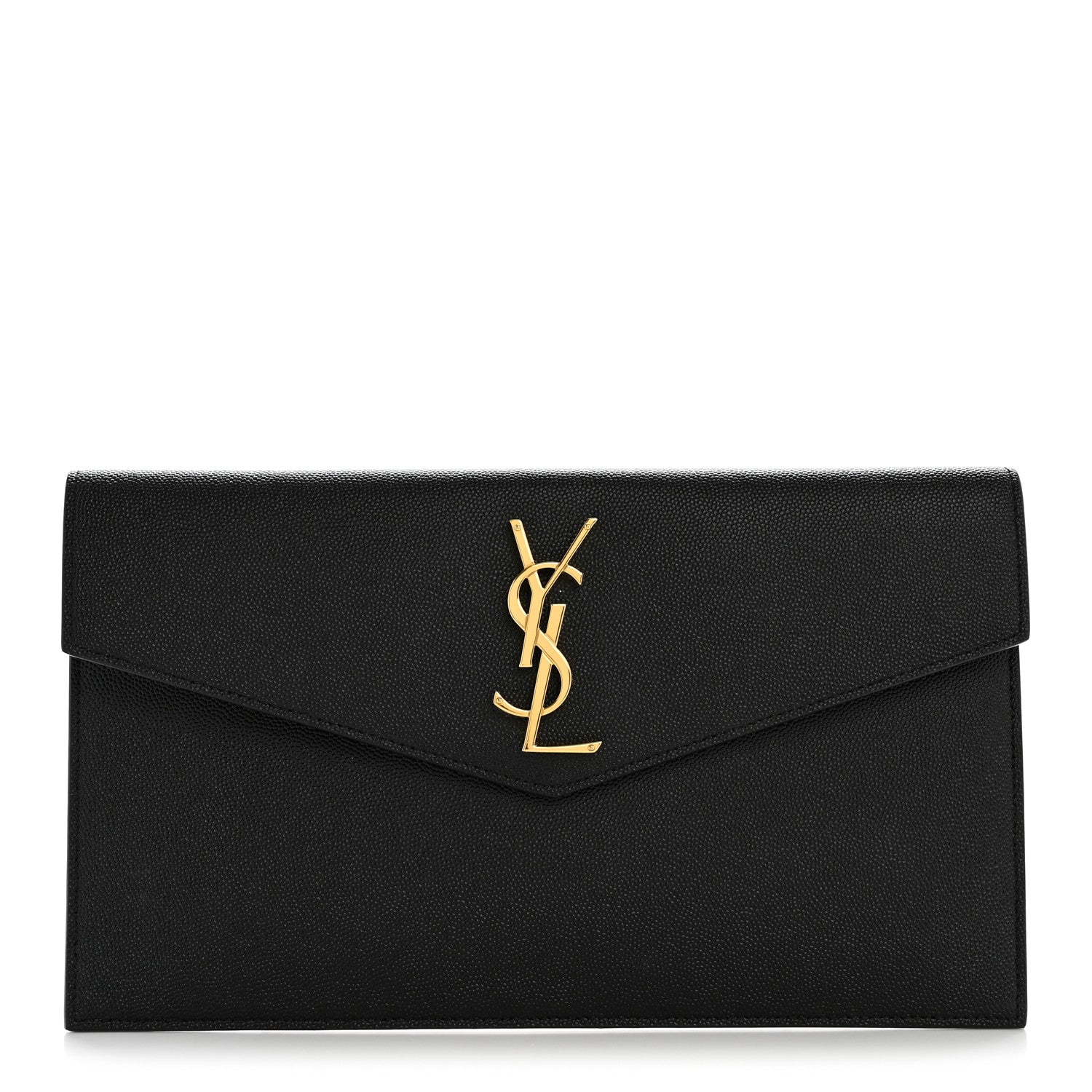 Saint Laurent Grain De Poudre Uptown Pouch Black 1 of 9