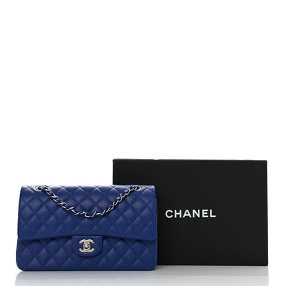 Chanel Caviar Quilted Medium Double Flap Blue 11 of 11