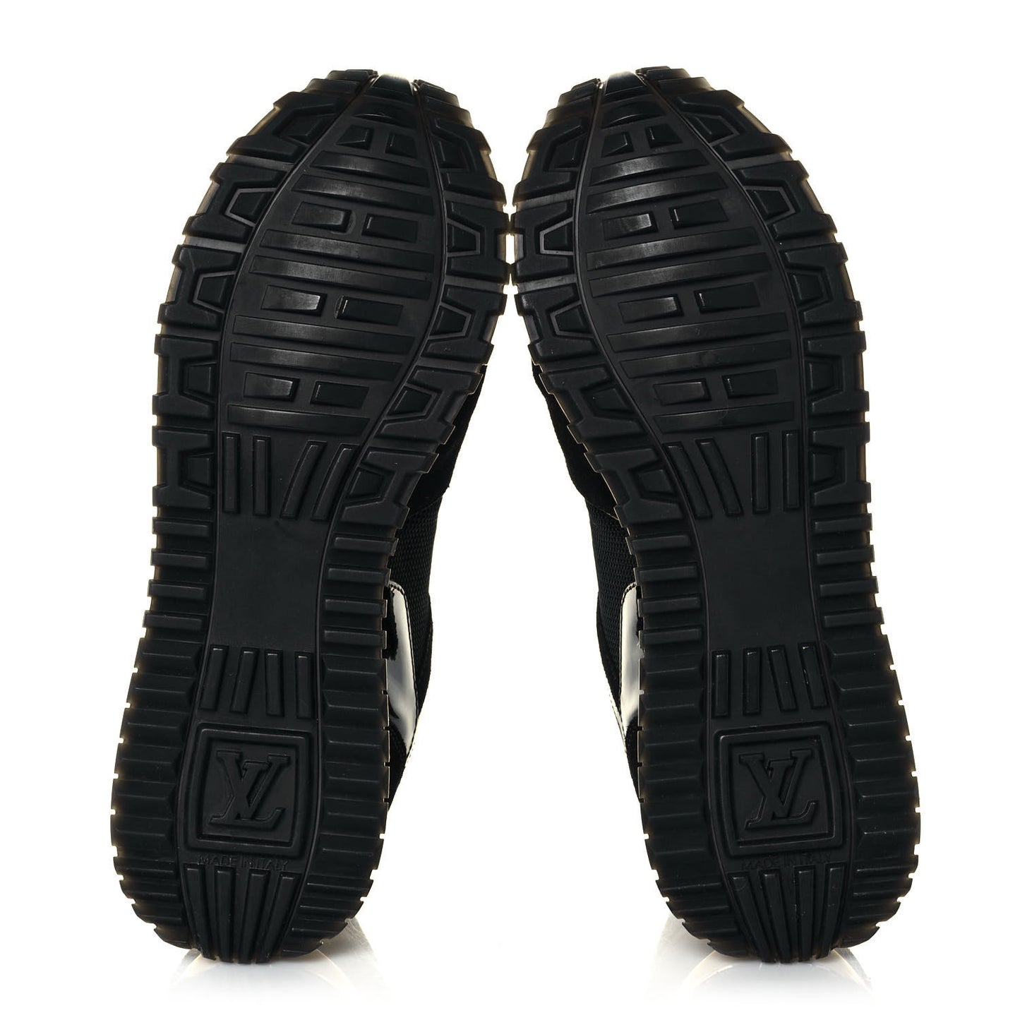 Suede Monogram Run Away Sneakers 35 Black