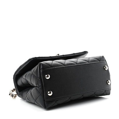 Chanel Caviar Quilted Extra Mini Coco Handle Flap Black 4 of 10