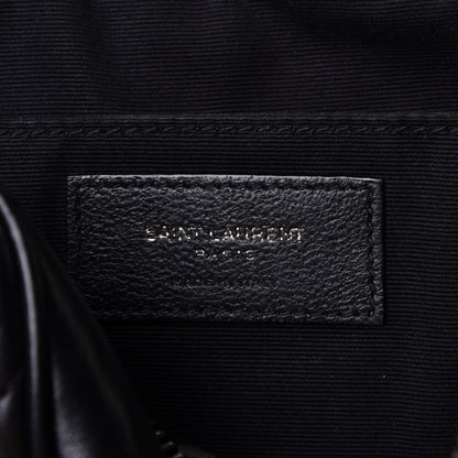 Saint Laurent Calfskin Matelasse Monogram Lou Camera Bag Black 5 of 6