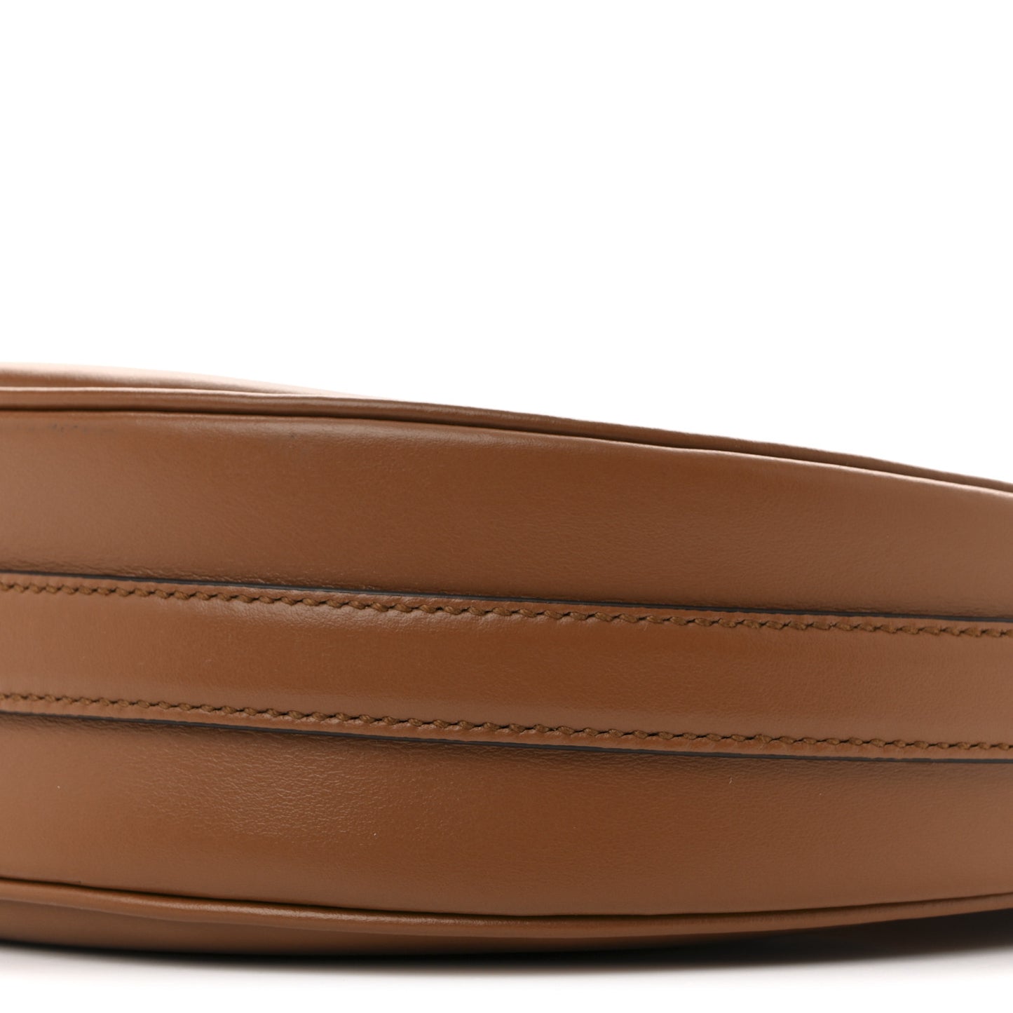 Soft Calfskin Arque Shoulder Bag Cognac