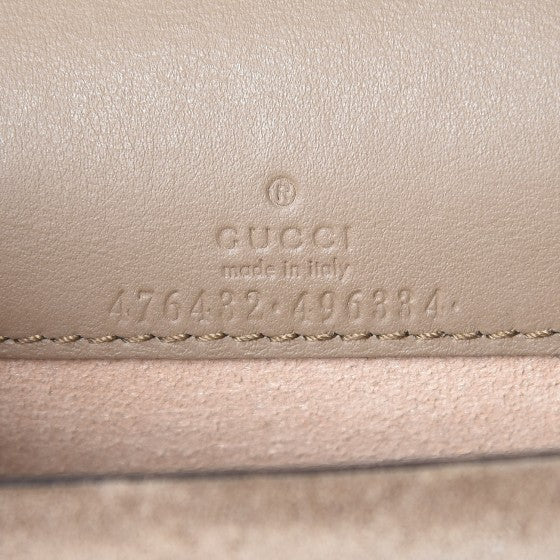 GG Supreme Monogram Super Mini Dionysus Shoulder Bag Taupe