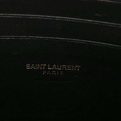 Saint Laurent Grain De Poudre Matelasse Monogram Mini Lou Camera Bag Pistachio 6 of 11