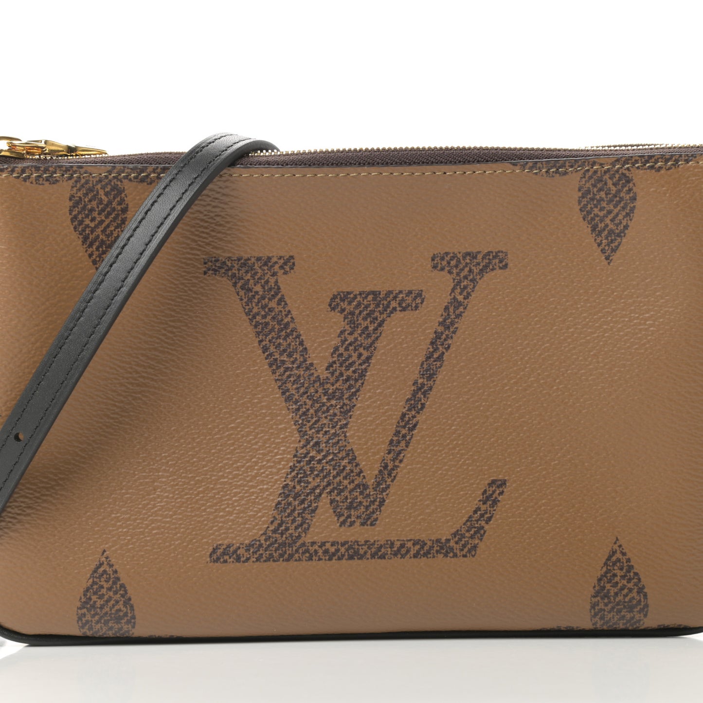 Reverse Monogram Giant Double Zip Pochette