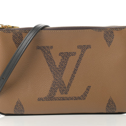 Louis Vuitton Reverse Monogram Giant Double Zip Pochette 10 of 13