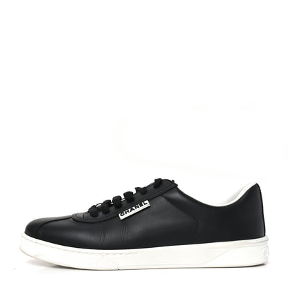 Chanel Calfskin CC Uniform Womens Sneakers 39 Black 1 of 8