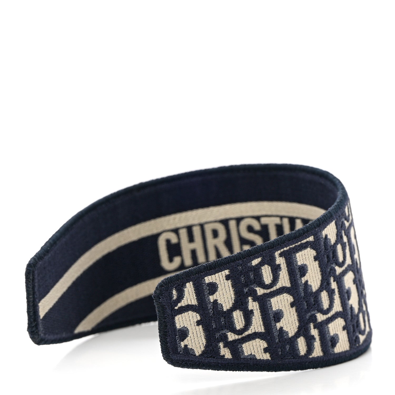 Christian Dior Oblique Headband Blue 4 of 8