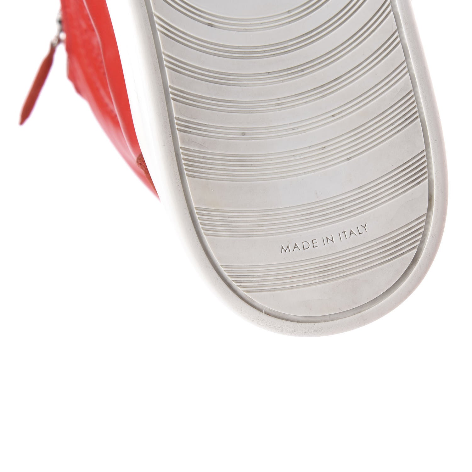 Chanel Calfskin Pearl High Top CC Sneakers 39 Red 8 of 10