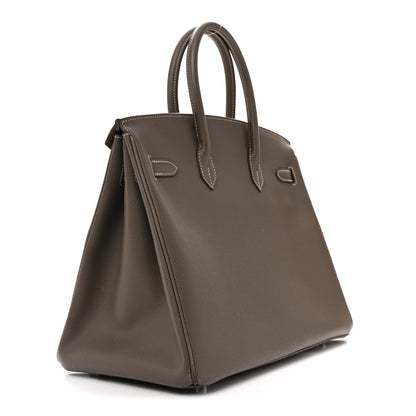 Hermes Epsom Candy Birkin 35 Etain Bleu Thalassa 3 of 16