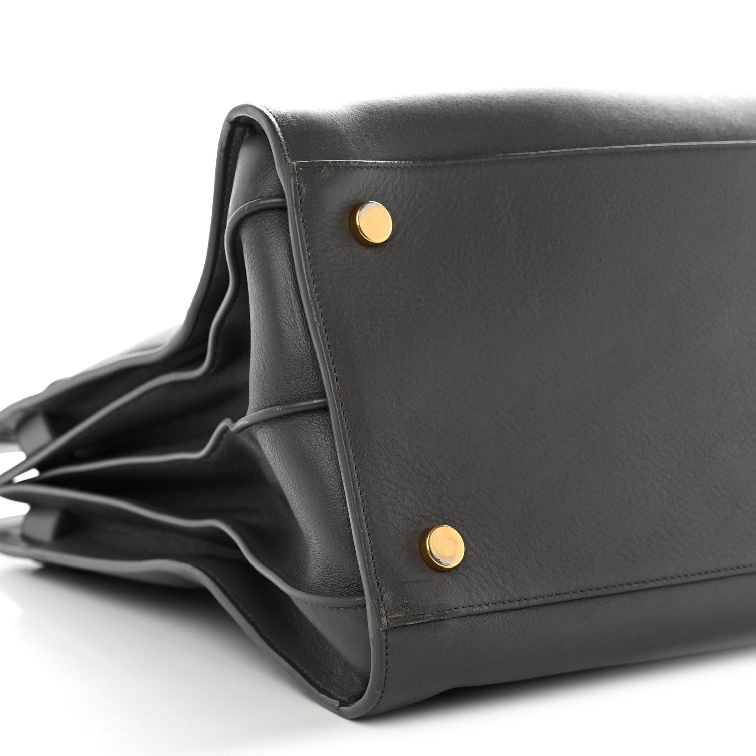 Saint Laurent Calfskin Large Sac de Jour Carryall Grey 10 of 16
