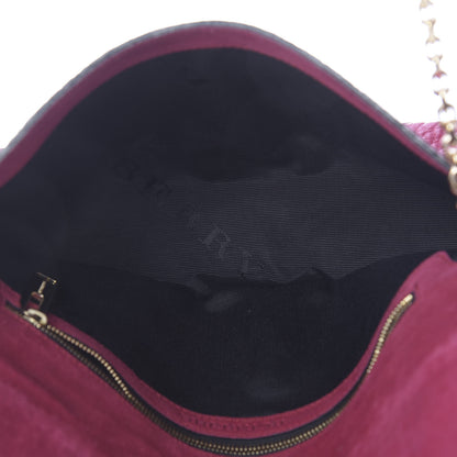 Burberry Signature Grain Medium Mildenhall Crossbody Bag Dark Plum 4 of 7
