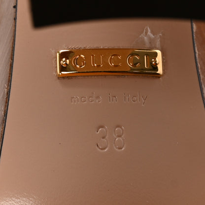 Gucci Kid Scamosciato Wooden Interlocking G Cut-Out 30/120mm Platform Sandals 38 Crystal Sand 8 of 9