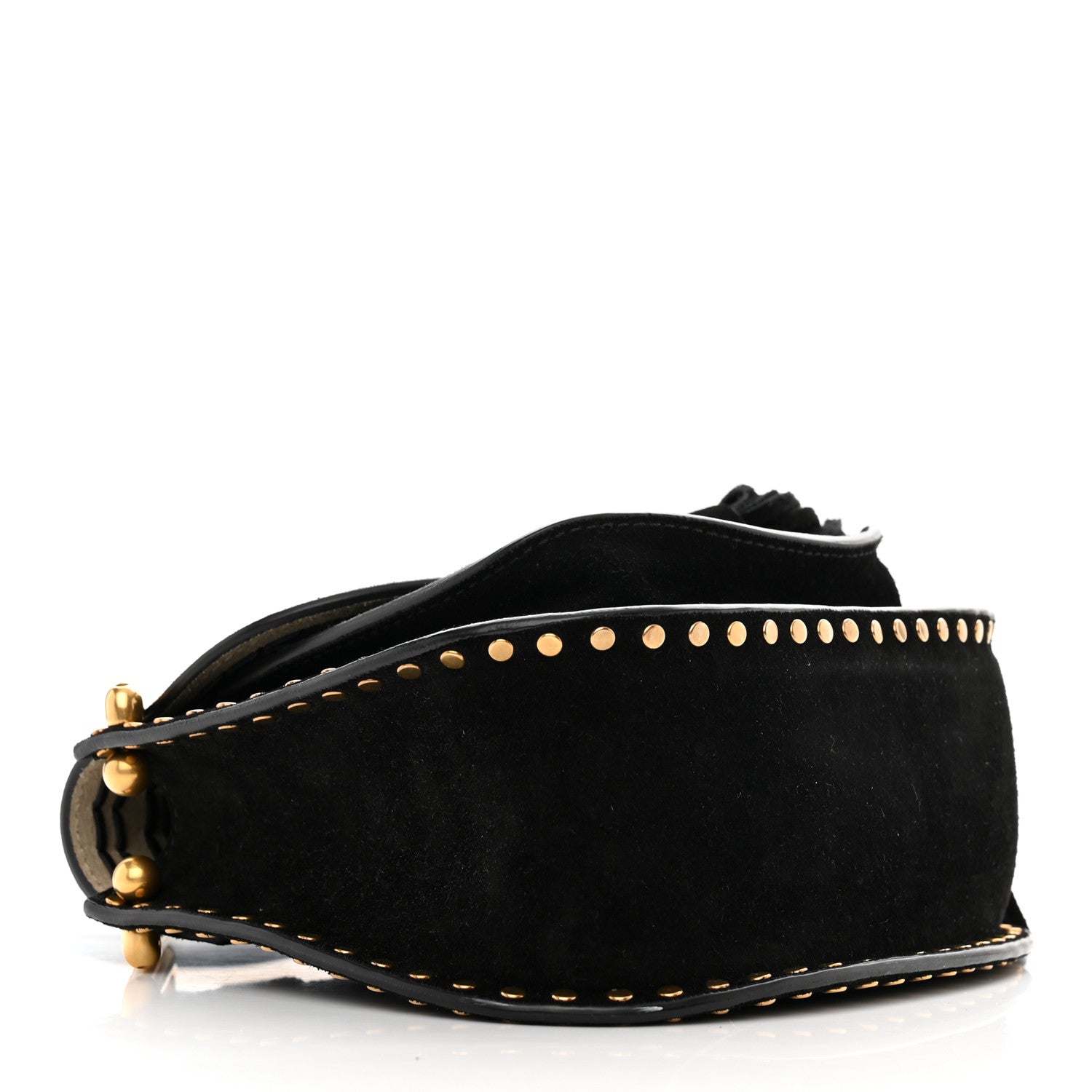 Chloe Suede Calfskin Braided Mini Hudson Shoulder Bag Black 4 of 9