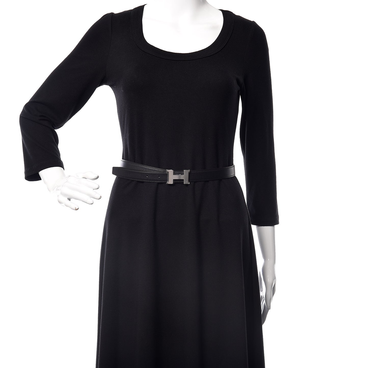 Swift Epsom 24mm Mini Constance H Belt 70 Black Etoupe