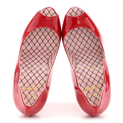 Christian Louboutin Patent Chick Up 100 Pumps 37 Loubi 5 of 27