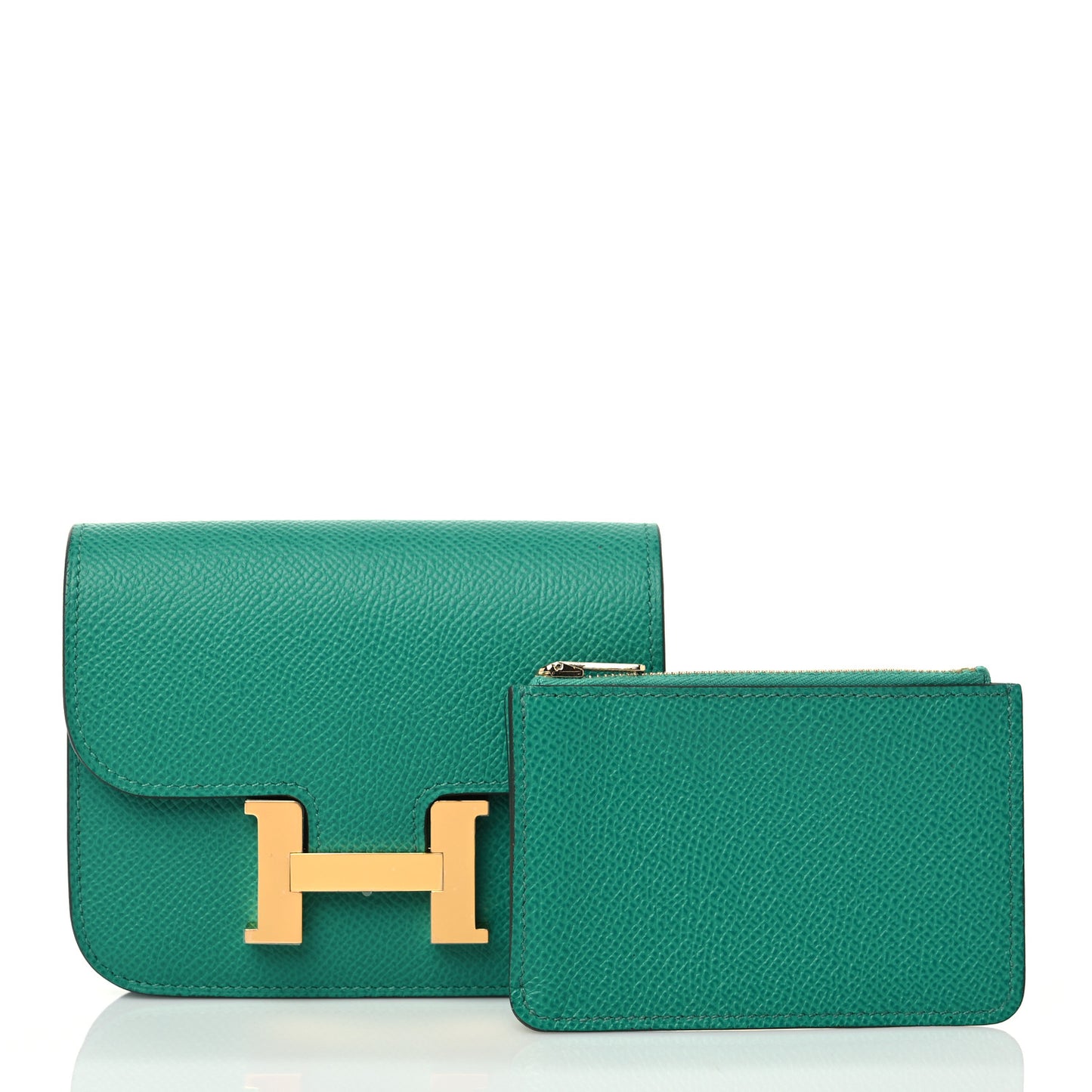 Epsom Constance Slim Wallet Vert Jade