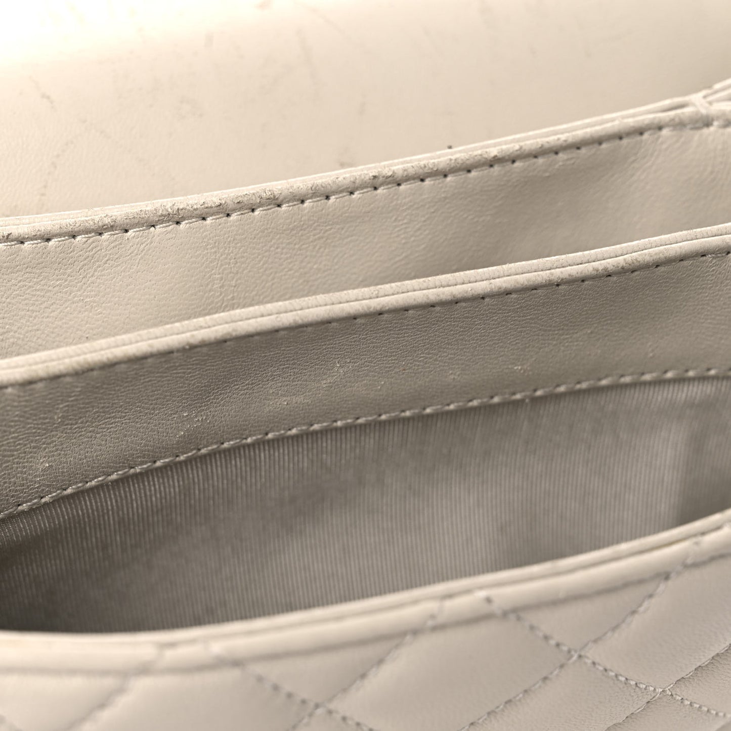 Lambskin Quilted Mini Citizen Chic Flap Ivory Ivory
