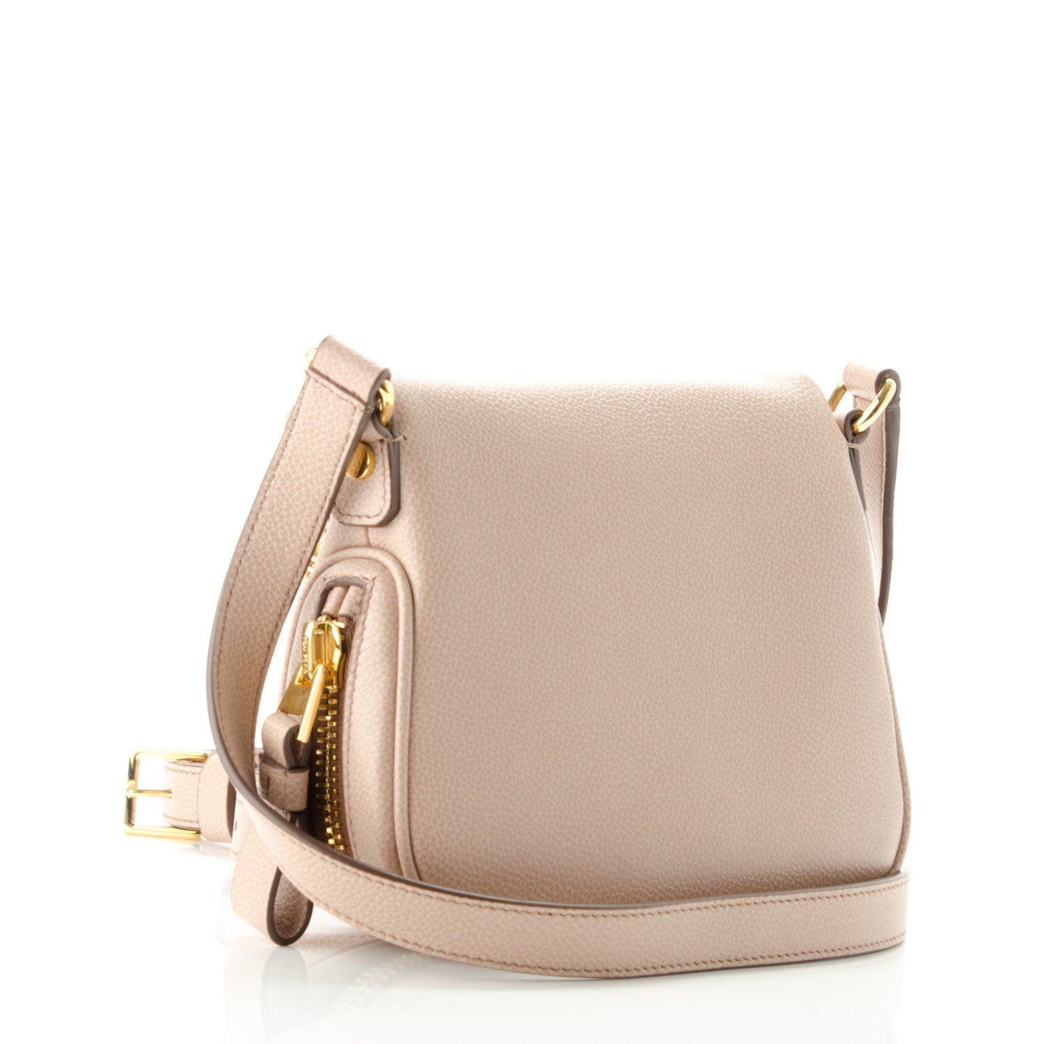 Tom Ford Pebbled Calfskin Jennifer Mini Crossbody Bag Blush Nude 3 of 6