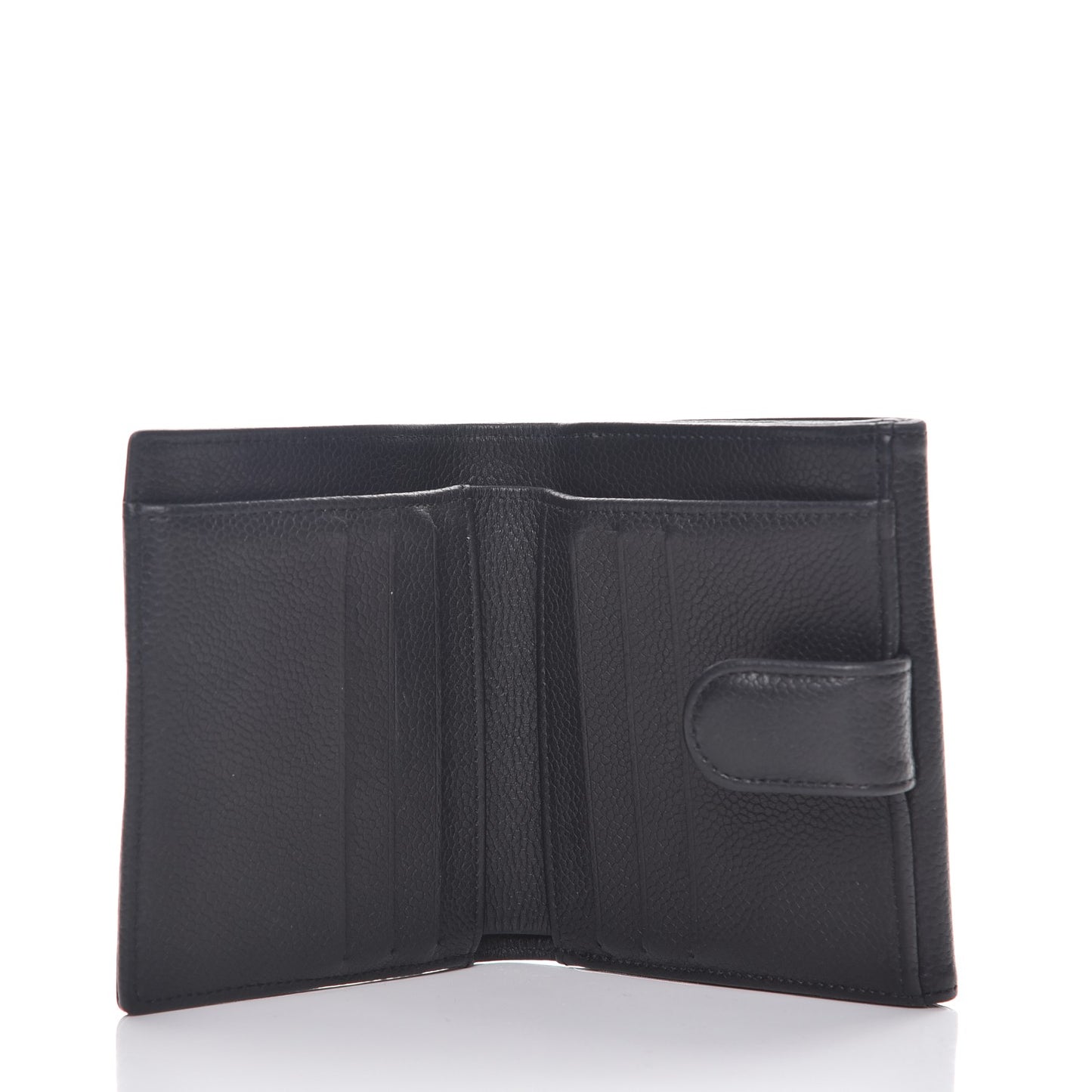 Caviar Timeless CC Compact French Wallet Black