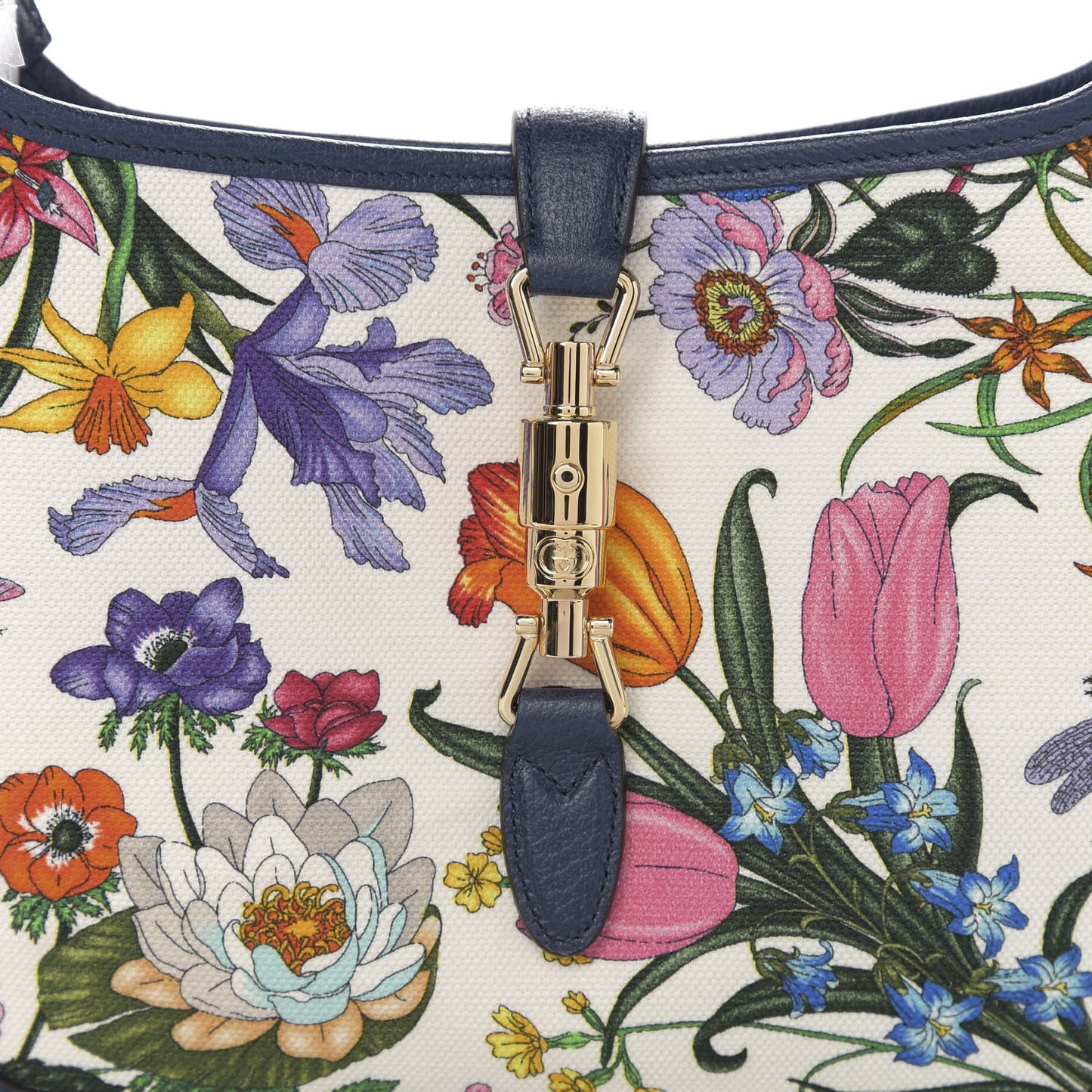 Canvas Flora Medium Jackie Hobo Blue Agata