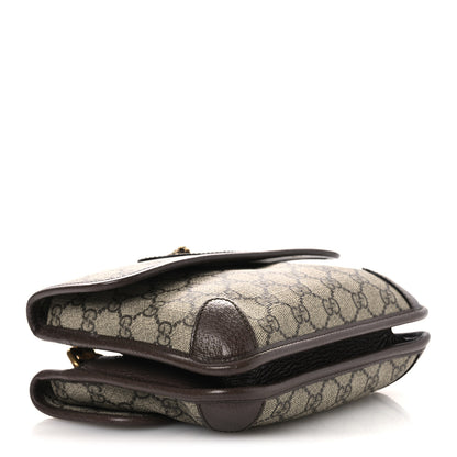 Gucci GG Supreme Monogram Web Small Neo Vintage Double Flap Messenger Bag Beige New Acero 4 of 11