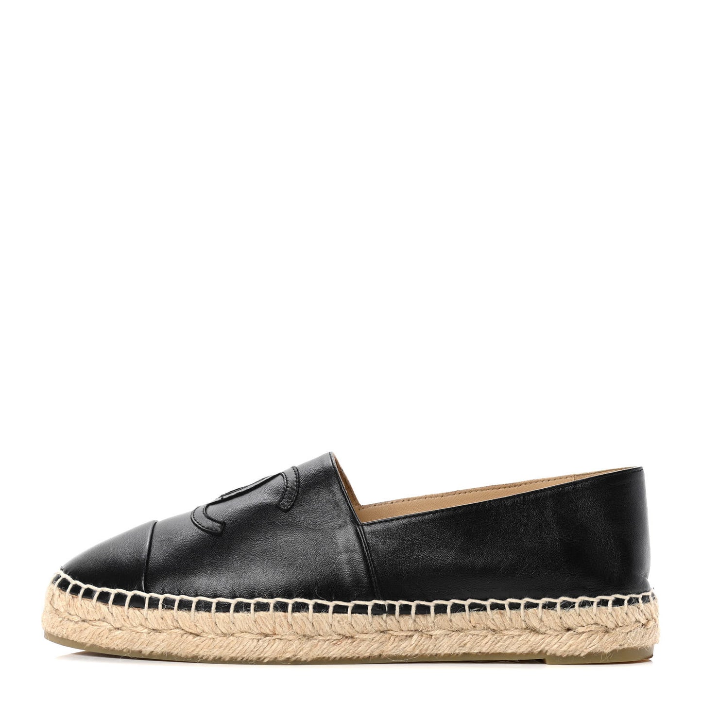 Lambskin CC Espadrilles 40 Black