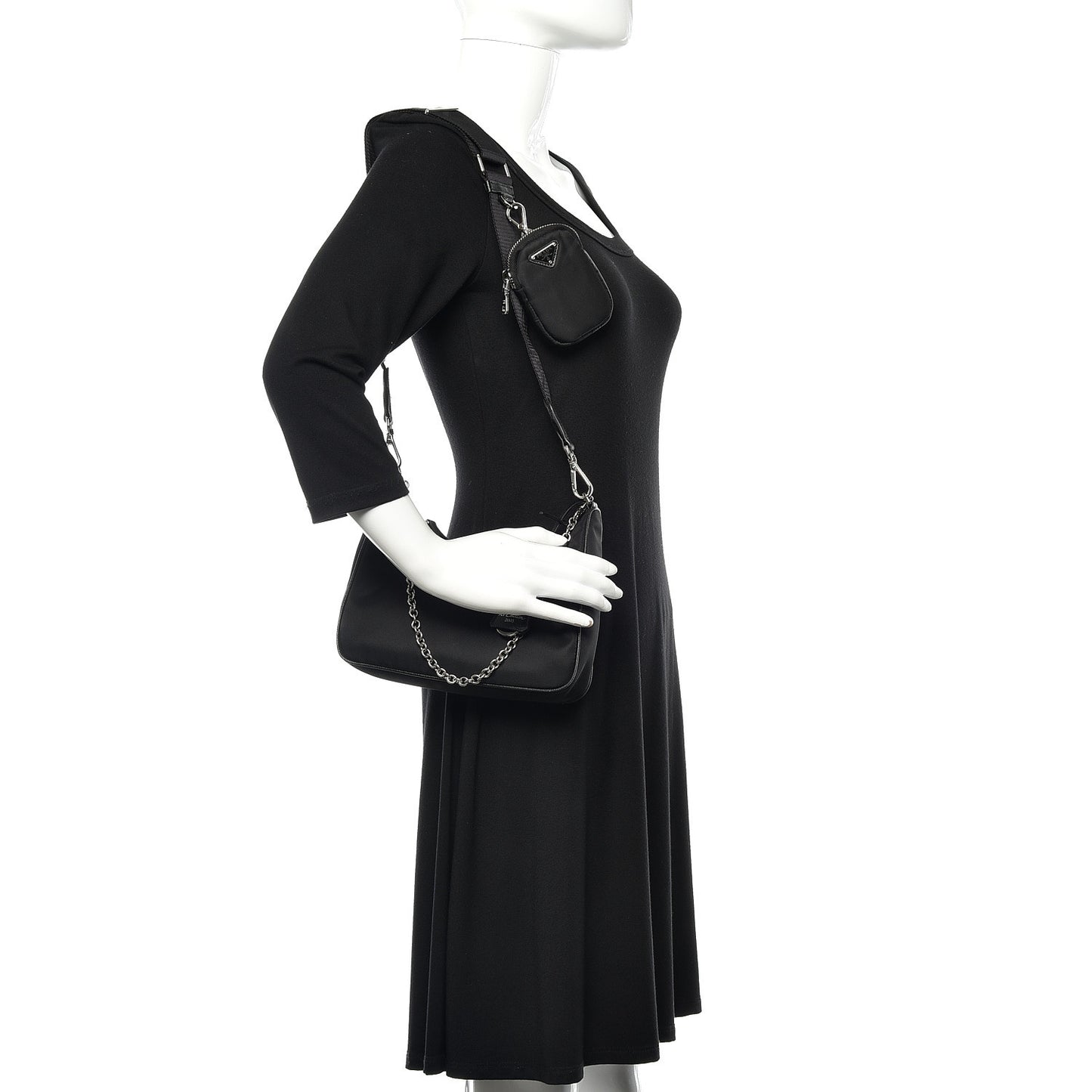 Nylon Re-Edition 2005 Shoulder Bag Black
