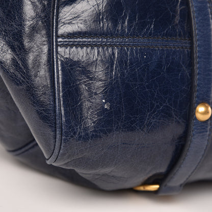 Miu Miu Vitello Lux Medium Bow Bag Bleuette 9 of 10