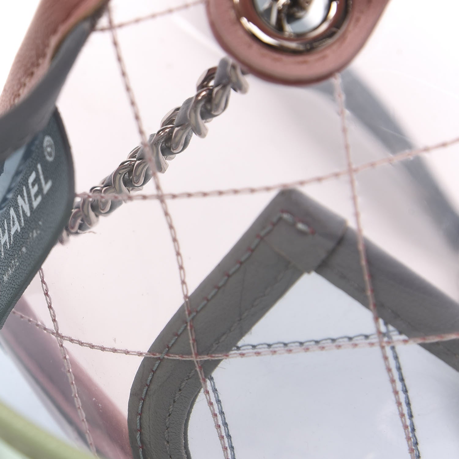 Chanel Lambskin PVC Quilted Mini Coco Splash Flap Blue Green 8 of 10