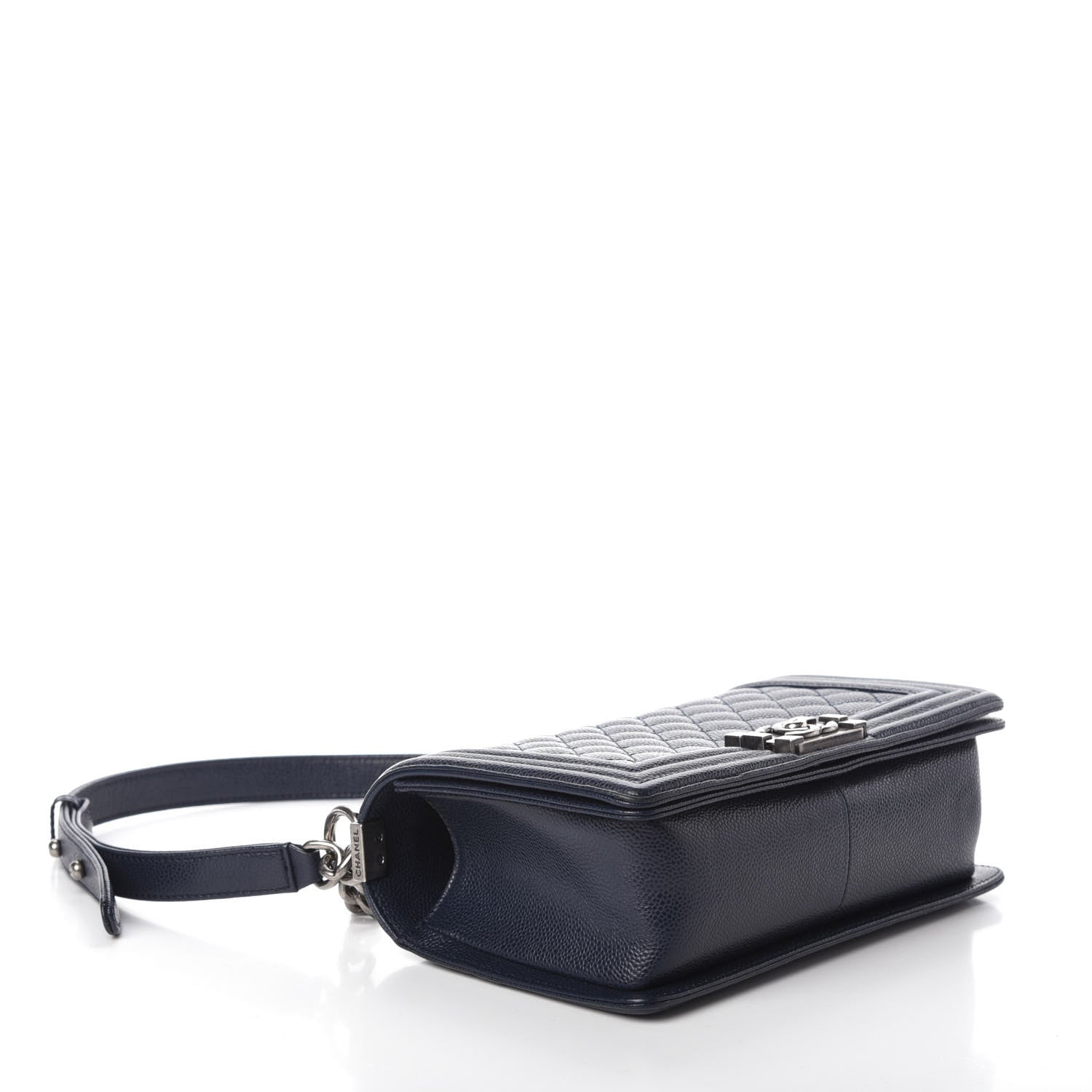 Chanel Caviar Quilted Medium Boy Flap Navy 4 of 10