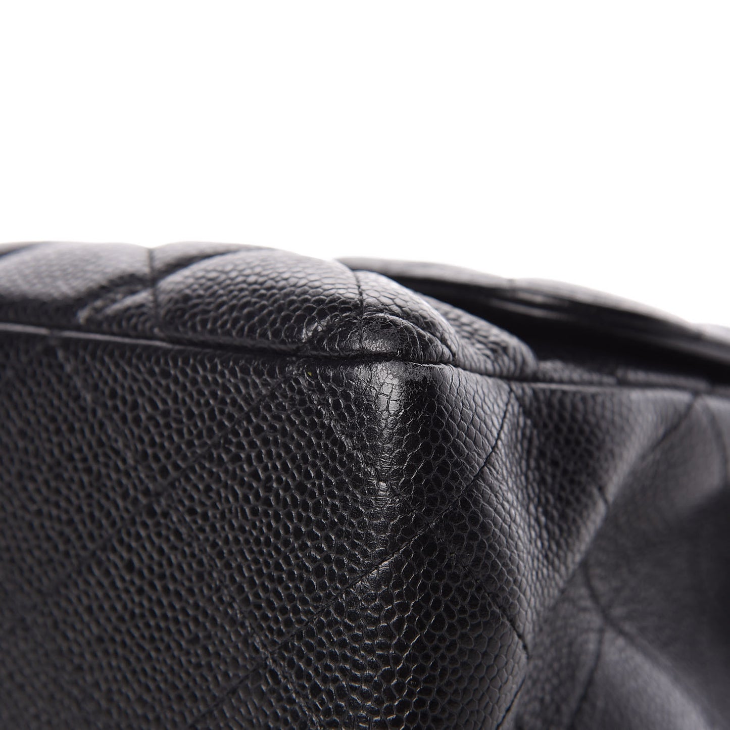 Caviar Quilted Jumbo Single Flap Black