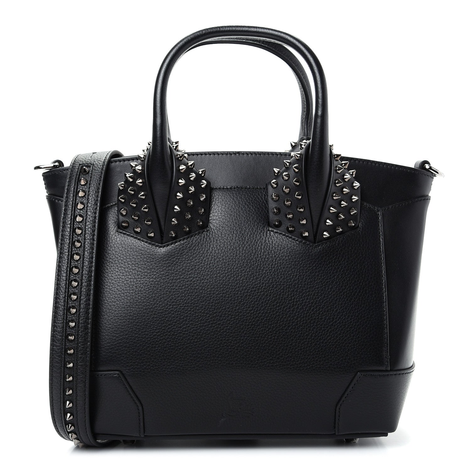 Christian Louboutin Grained Calfskin Spike Small Eloise Tote Black 1 of 10