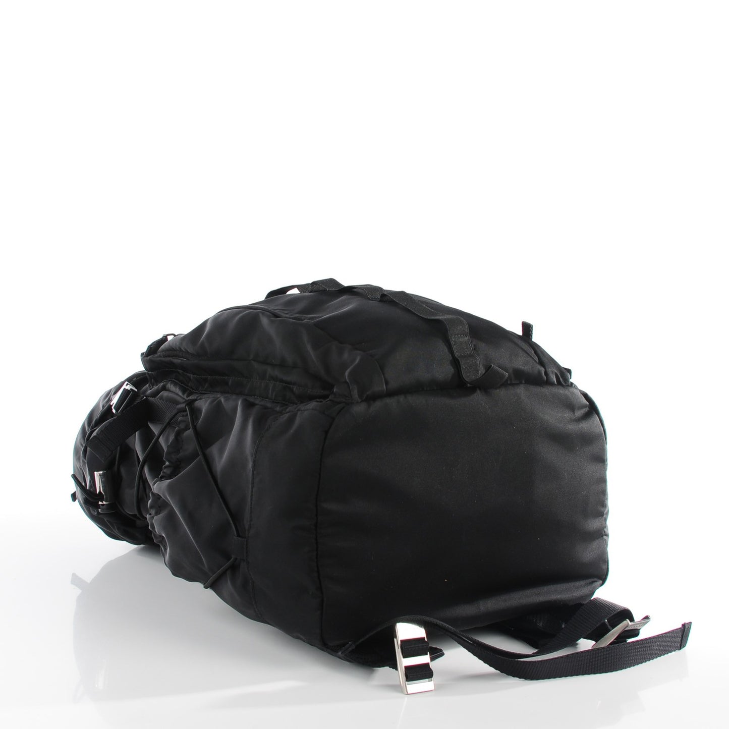 Tessuto Nylon Double Buckle Backpack Black