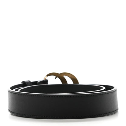 Gucci Calfskin Double G 30mm Belt 80 32 Black 2 of 6